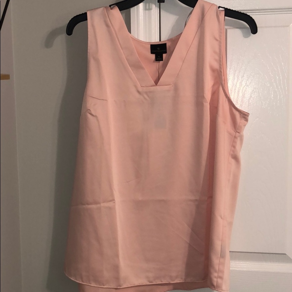 Blush tank top